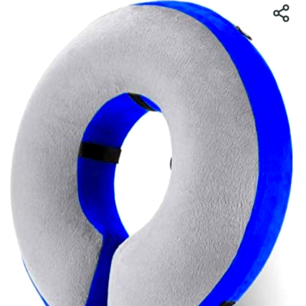 Inflatable dog cone for dog size L